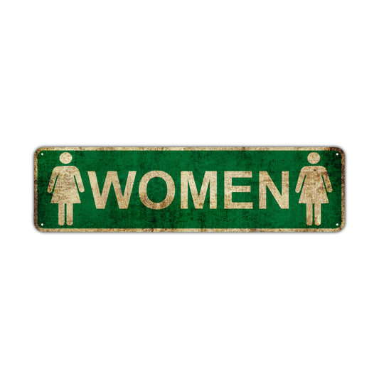 Women Vintage Retro Street Novelty Sign Rustic Metal Aluminum Decor Wall Man Shop Cave Bar Gift