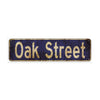Oak Street Vintage Retro Street Novelty Sign Rustic Metal Aluminum Decor Wall Man Shop Cave Bar Gift
