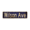 Wilson Ave Vintage Retro Street Novelty Sign Rustic Metal Aluminum Decor Wall Man Shop Cave Bar Gift