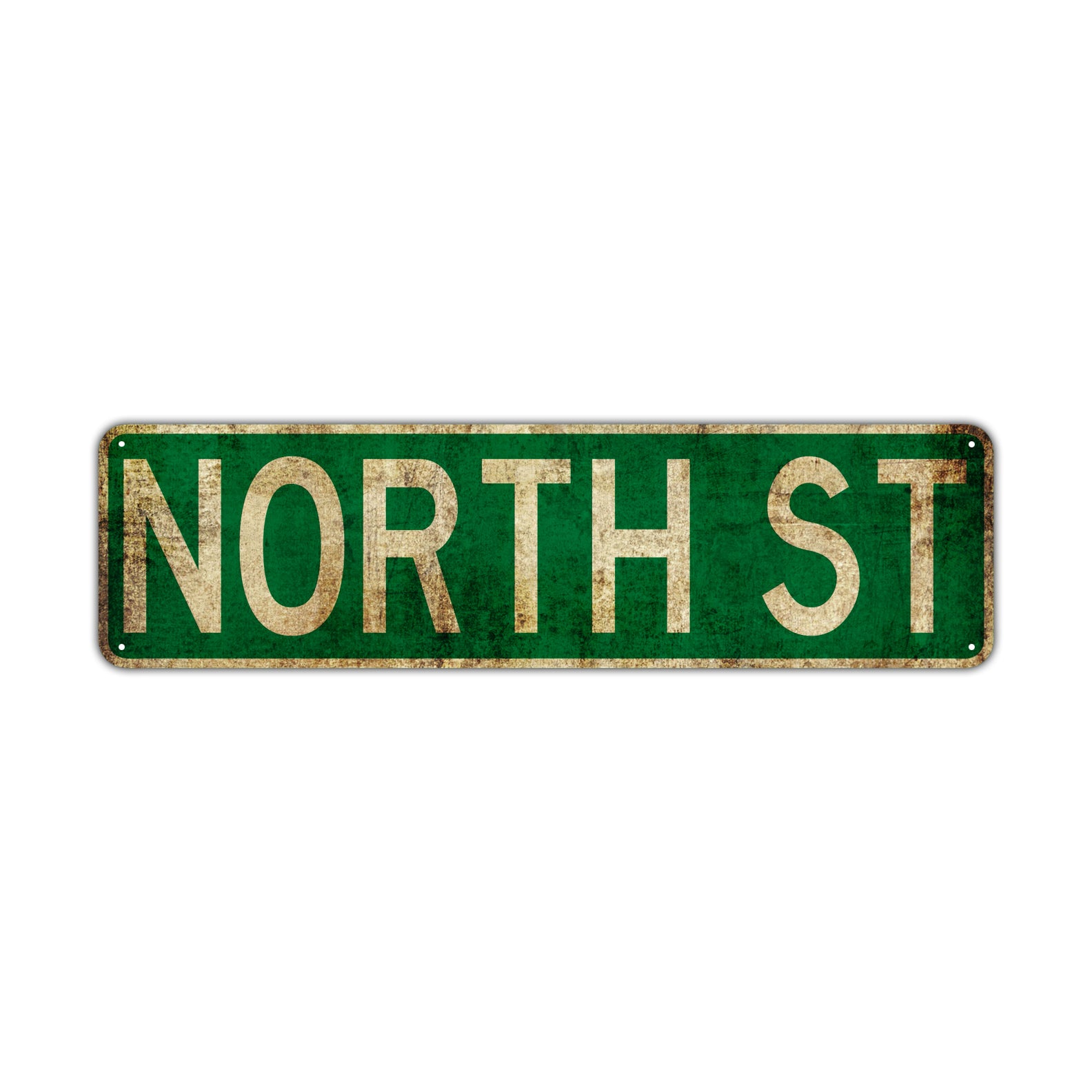 North St Vintage Retro Street Novelty Sign Rustic Metal Aluminum Decor Wall Man Shop Cave Bar Gift