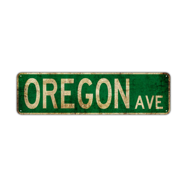 Oregon Ave Vintage Street Sign | Rep Your State - Sign Fever