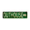 Outhouse Vintage Retro Street Novelty Sign Rustic Metal Aluminum Decor Wall Man Shop Cave Bar Gift