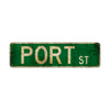 Port St Vintage Retro Street Novelty Sign Rustic Metal Aluminum Decor Wall Man Shop Cave Bar Gift