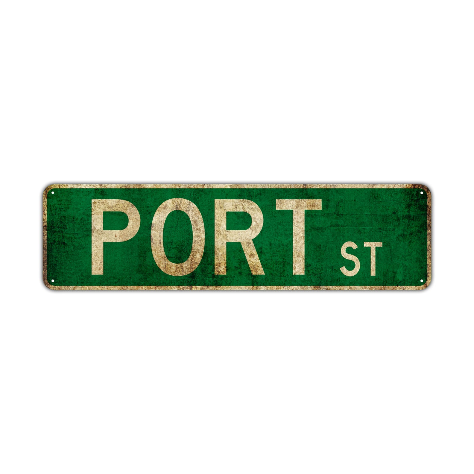 Port St Vintage Retro Street Novelty Sign Rustic Metal Aluminum Decor Wall Man Shop Cave Bar Gift