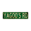 Yagoo's Rd Vintage Retro Street Novelty Sign Rustic Metal Aluminum Decor Wall Man Shop Cave Bar Gift