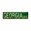 Georgia Ave Vintage Retro Street Novelty Sign Rustic Metal Aluminum Decor Wall Man Shop Cave Bar Gift