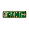 Gotham City Vintage Retro Street Novelty Sign Rustic Metal Aluminum Decor Wall Man Shop Cave Bar Gift
