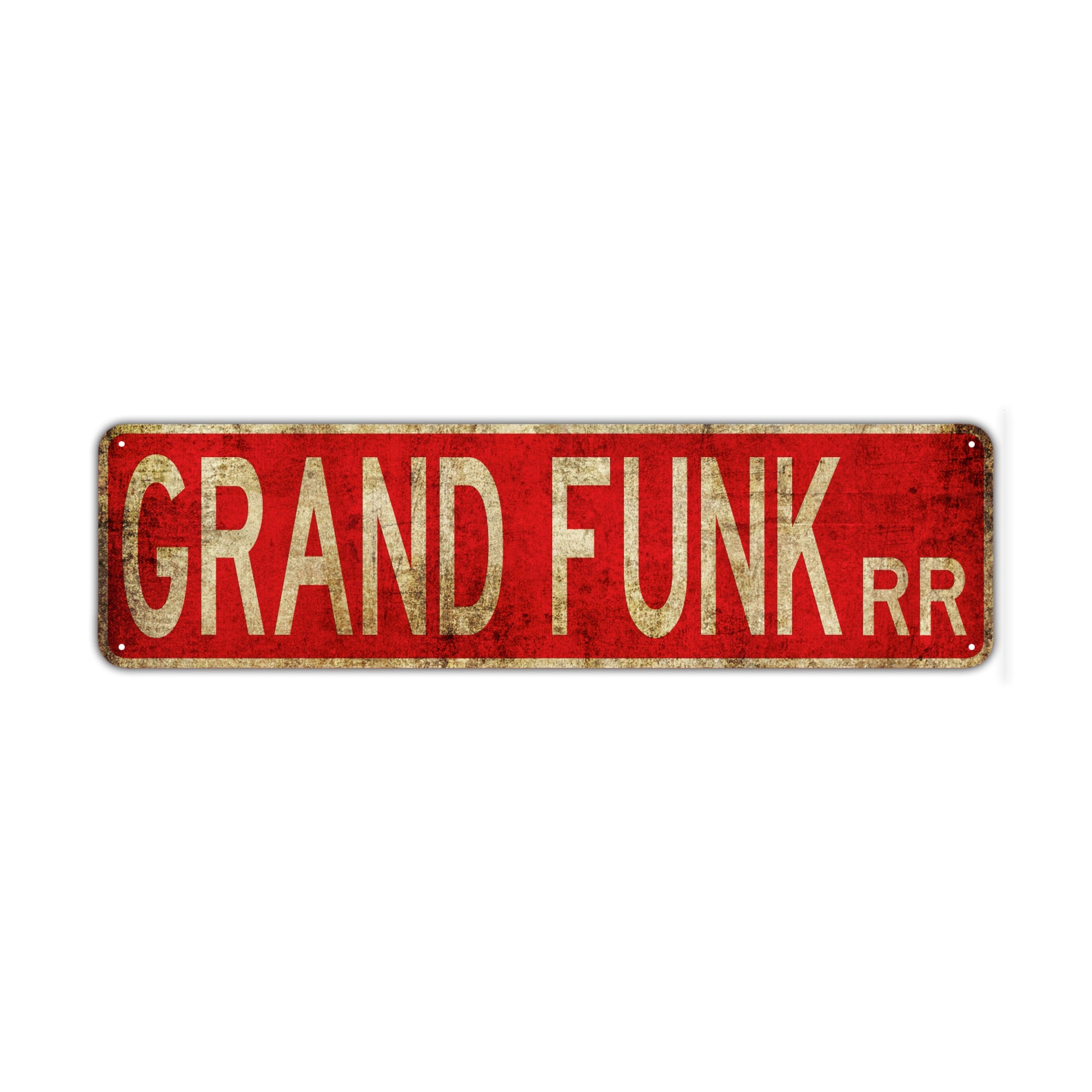 Grand Funk Rr Vintage Retro Street Novelty Sign Rustic Metal Aluminum Decor Wall Man Shop Cave Bar Gift