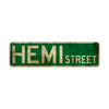 Hemi Street Vintage Retro Street Novelty Sign Rustic Metal Aluminum Decor Wall Man Shop Cave Bar Gift