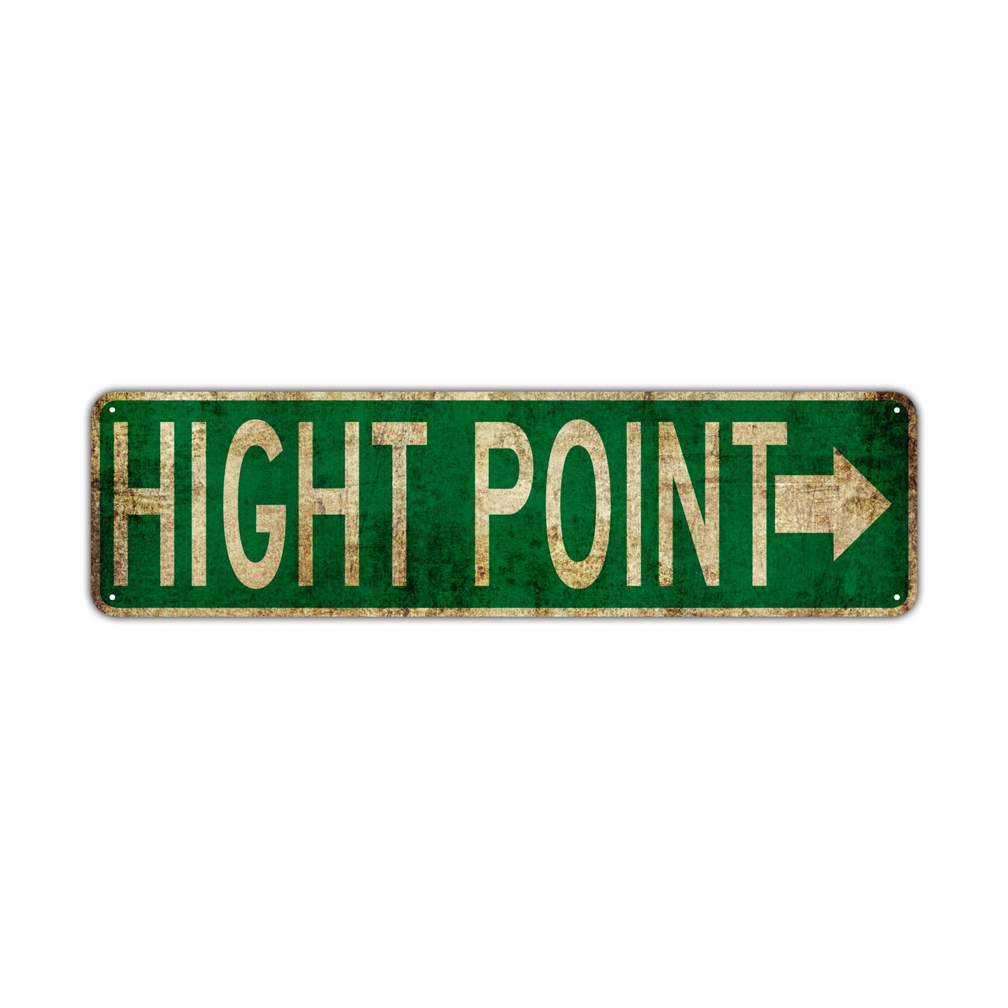 Hight Point Vintage Retro Street Novelty Sign Rustic Metal Aluminum Decor Wall Man Shop Cave Bar Gift