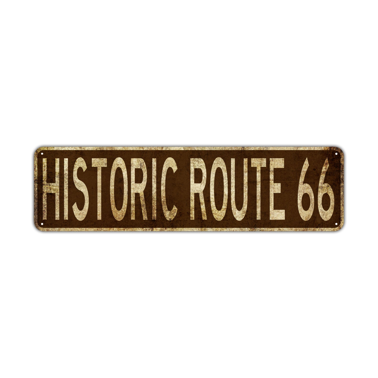 Historic Route 66 Vintage Retro Street Novelty Sign Rustic Metal Aluminum Decor Wall Man Shop Cave Bar Gift