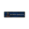 North Dakota State Country United States Vintage Retro Street Novelty Sign Rustic Metal Aluminum Decor Wall Man Shop Cave Bar Gift