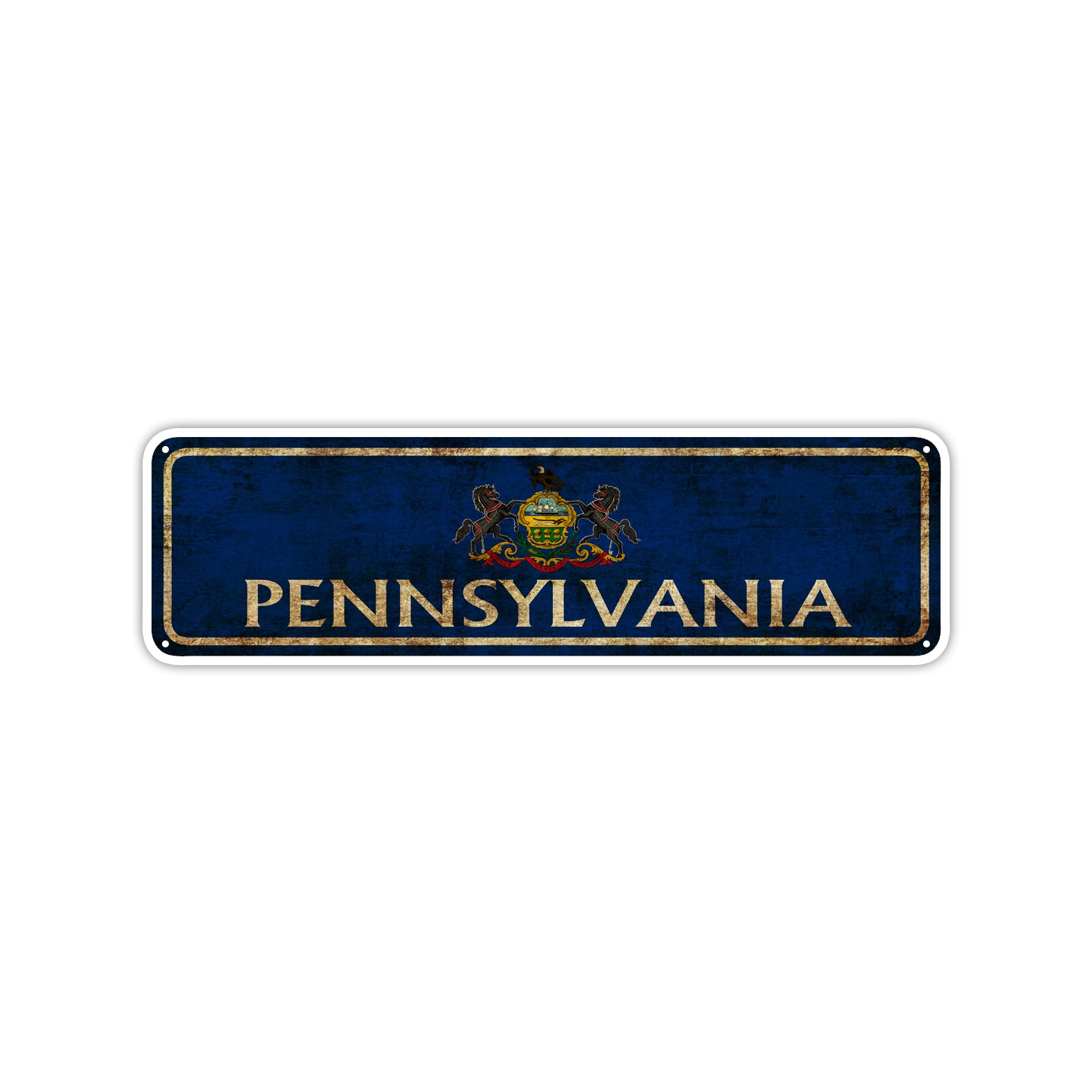 Pennsylvania State Country United States Vintage Retro Street Novelty Sign Rustic Metal Aluminum Decor Wall Man Shop Cave Bar Gift