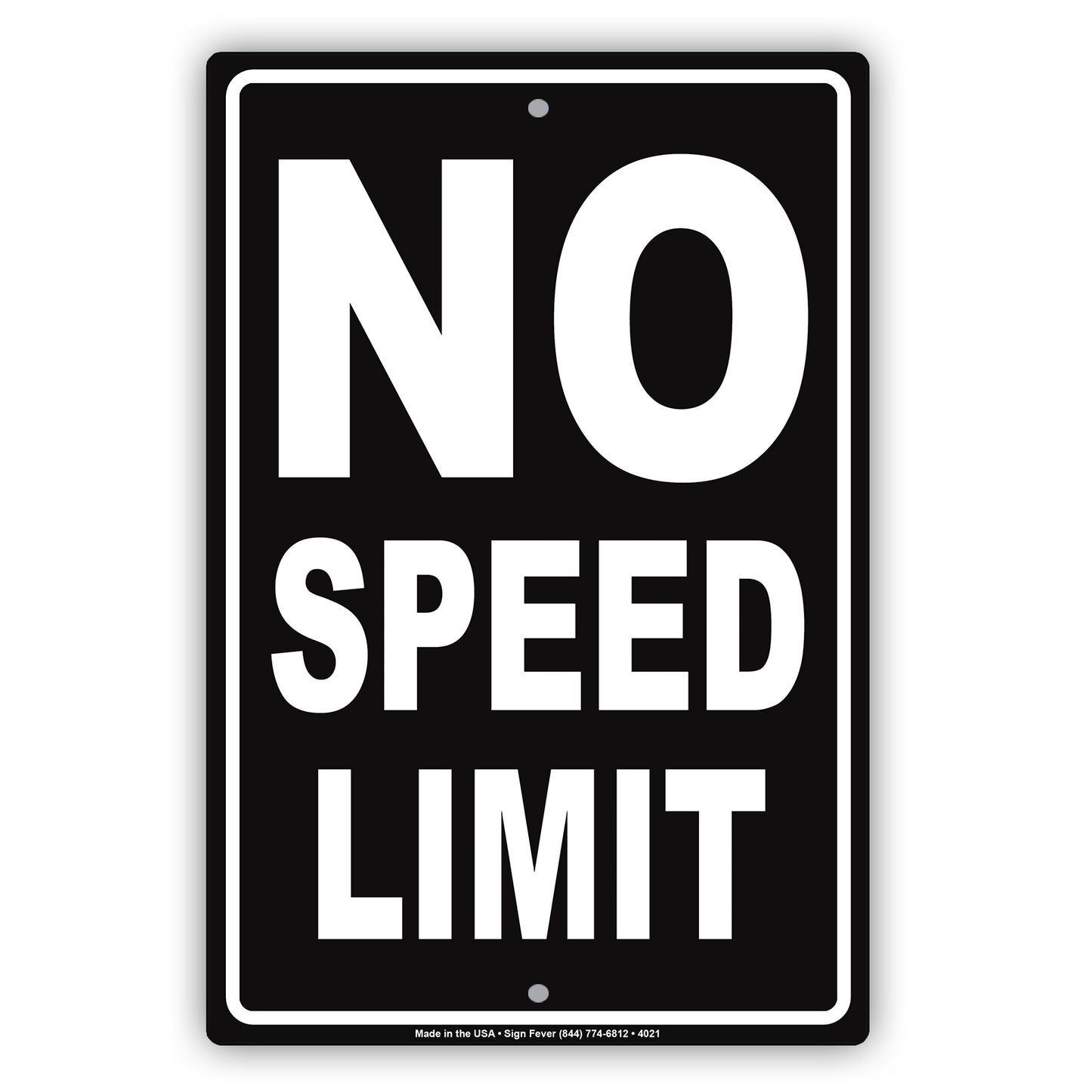 No Speed Limit Ridiculous Humor Gag Boys And Girls Have Jokes Funny Caution Notice Aluminum
