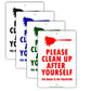 Please Clean Up After Yourself The Maid Is On Vacation  Funny Gags Novelty Caution Alert