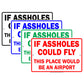 If A**holes Could Fly This Place Would Be An Airport Ridiculous Humor Funny Warning Notice Aluminum Sign