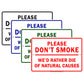 Please Don't Smoke We'd Rather Die Of Natural Causes With Graphic Ridiculous Humor Jokes Aluminum Sign
