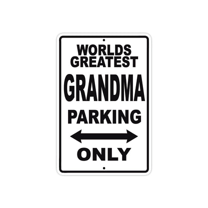 World Greatest Grandma Parking Only With Humor Jokes Funny Gags Novelty Caution Warning Aluminum