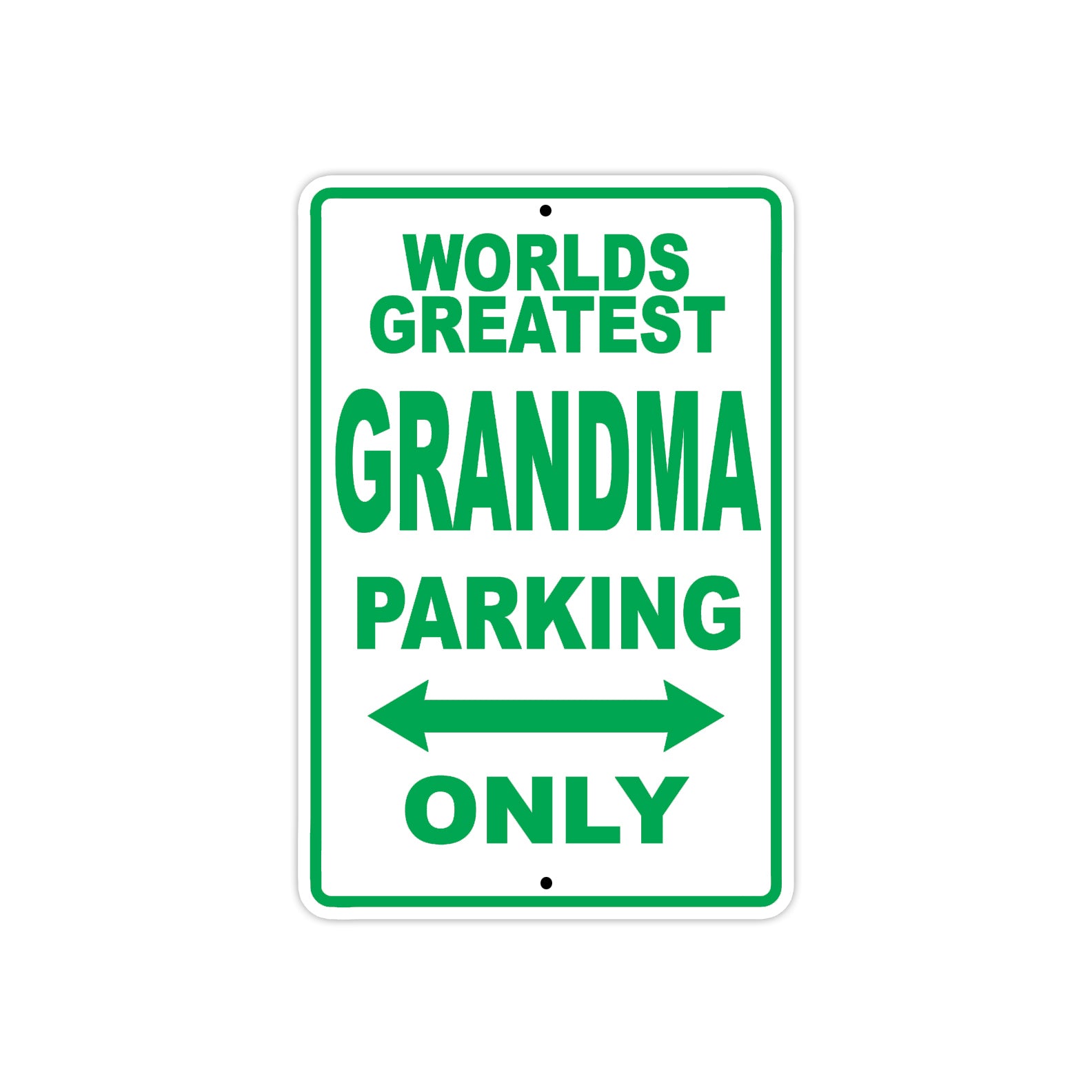 World Greatest Grandma Parking Only With Humor Jokes Funny Gags Novelty Caution Warning Aluminum