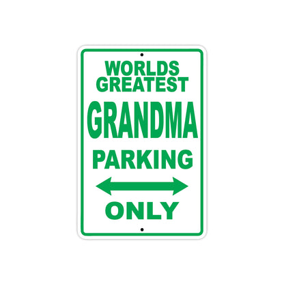 World Greatest Grandma Parking Only With Humor Jokes Funny Gags Novelty Caution Warning Aluminum