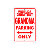World Greatest Grandma Parking Only With Humor Jokes Funny Gags Novelty Caution Warning Aluminum