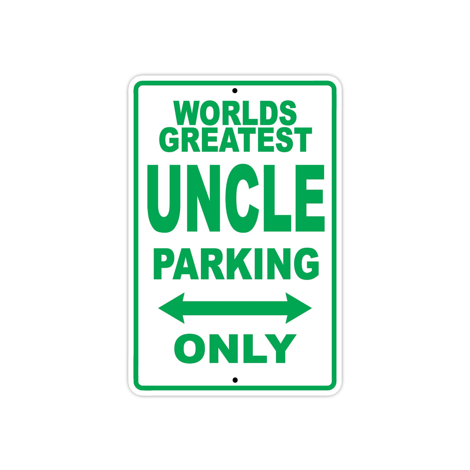 World Greatest Auncle Parking Only With Humor Jokes Funny Gags Novelty Caution Warning Aluminum