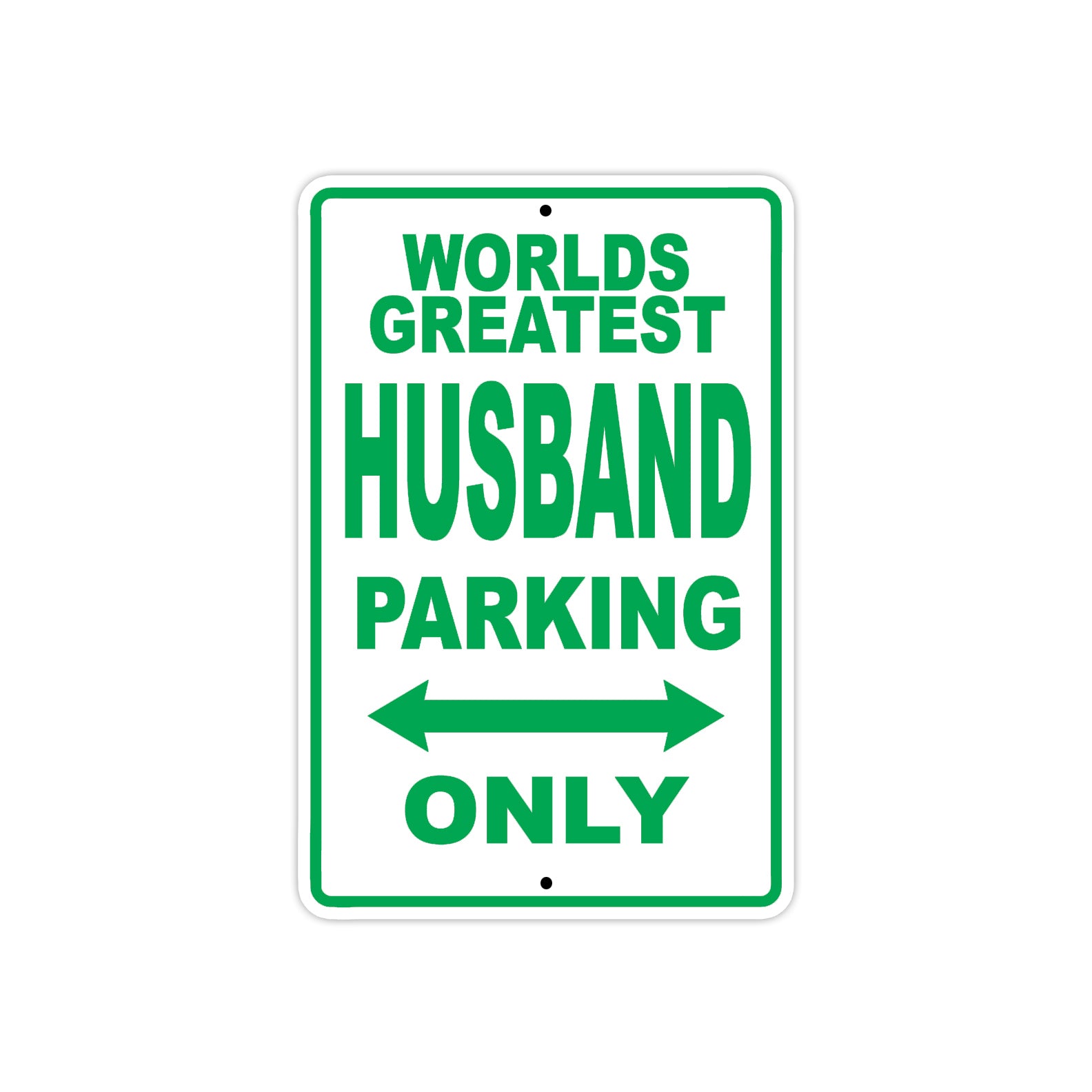 World Greatest Husband Parking Only With Humor Jokes Funny Gags Novelty Caution Warning Aluminum