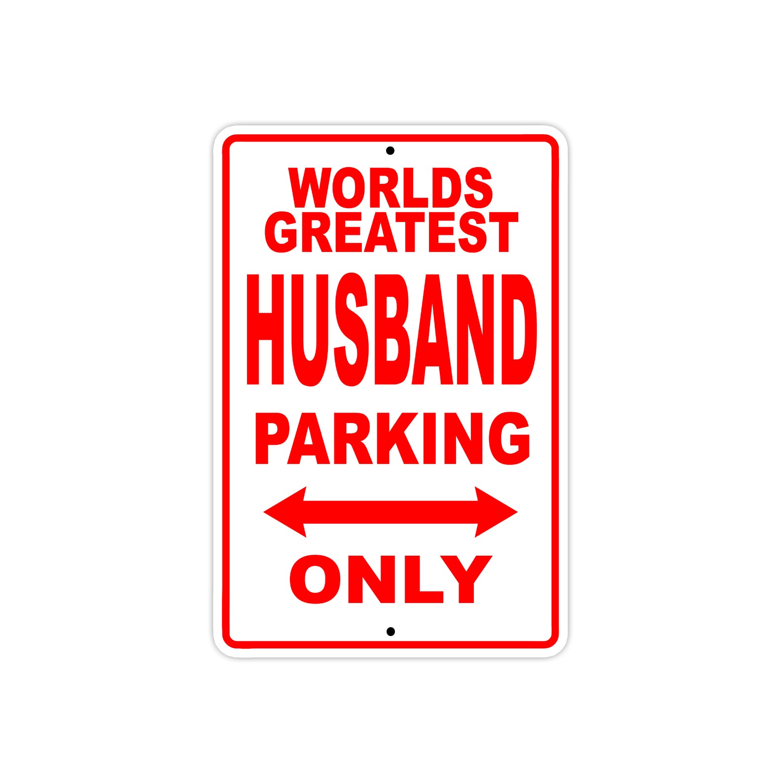 World Greatest Husband Parking Only With Humor Jokes Funny Gags Novelty Caution Warning Aluminum