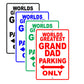 World Greatest Grand Dad Parking Only With Humor Jokes Funny Gags Novelty Warning Aluminum