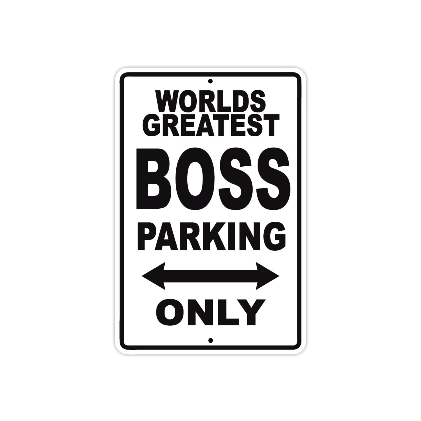 World Greatest Boos Parking Only With Humor Jokes Funny Gags Novelty Caution Warning Aluminum