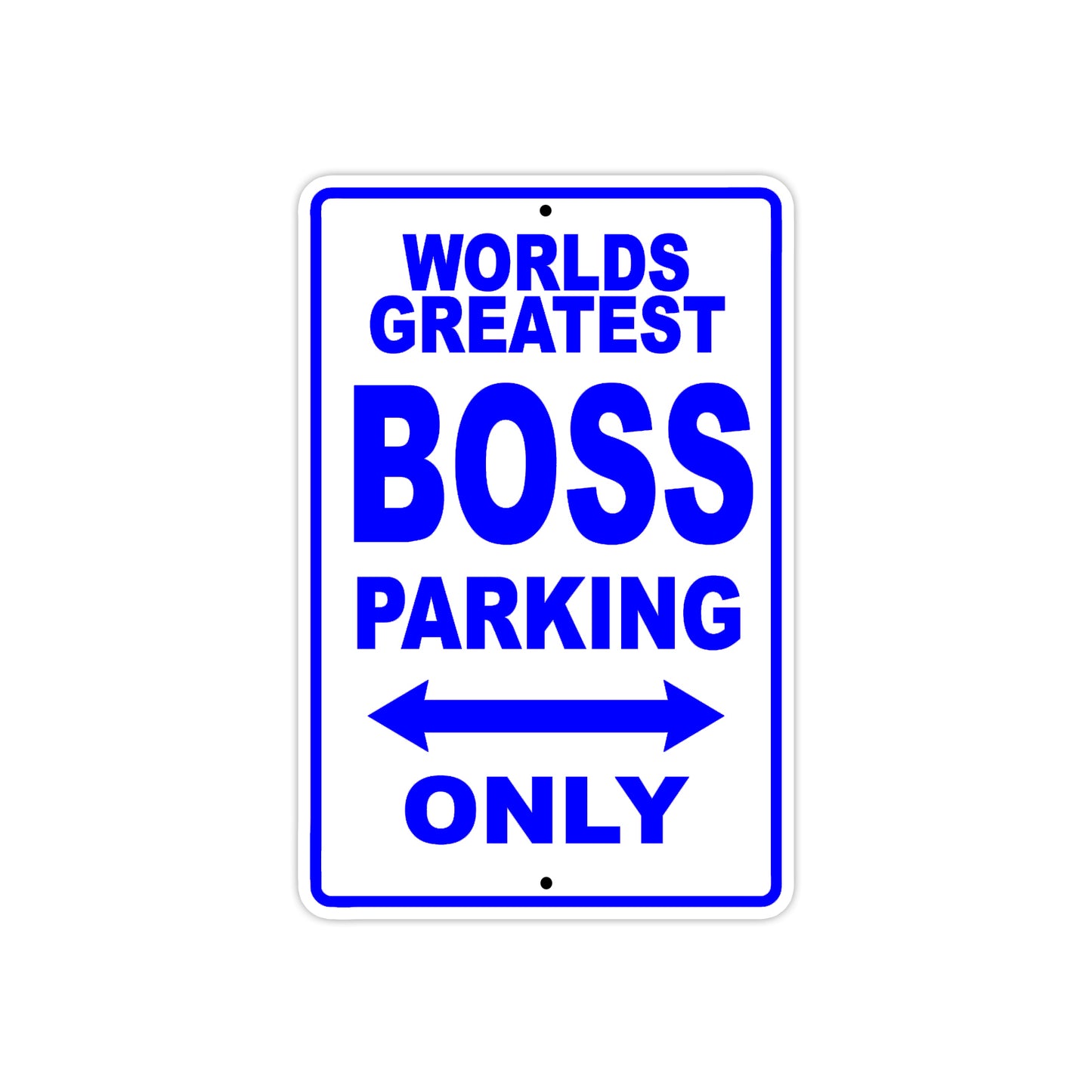 World Greatest Boos Parking Only With Humor Jokes Funny Gags Novelty Caution Warning Aluminum