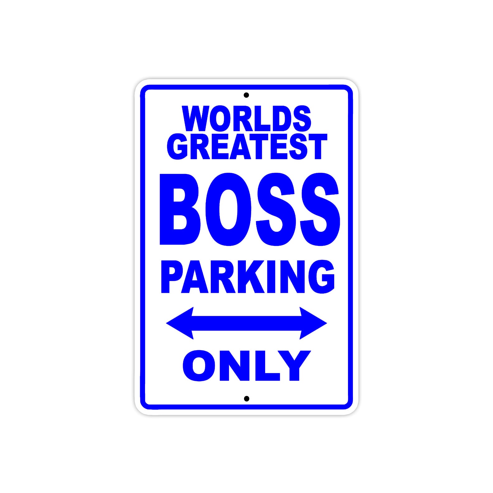 World Greatest Boos Parking Only With Humor Jokes Funny Gags Novelty Caution Warning Aluminum
