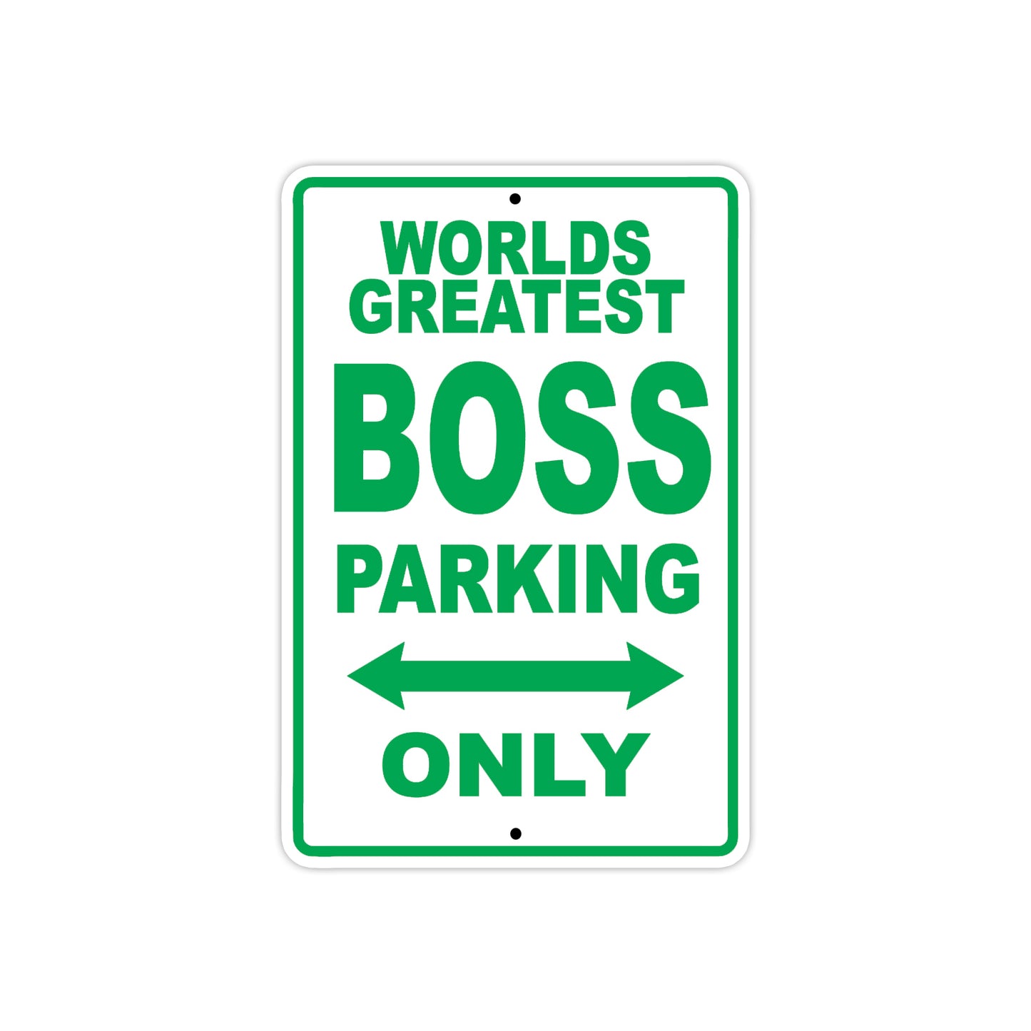 World Greatest Boos Parking Only With Humor Jokes Funny Gags Novelty Caution Warning Aluminum