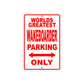 World Greatest Wakeboarder Parking Only With Humor Jokes Funny Gags Novelty Caution Warning Aluminum
