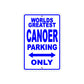 World Greatest Canoer Parking Only With Humor Jokes Funny Gags Novelty Caution Warning Aluminum