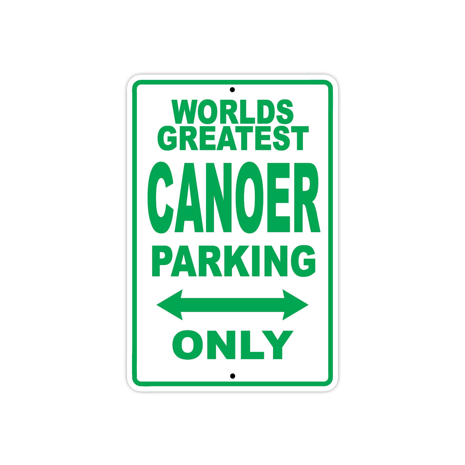 World Greatest Canoer Parking Only With Humor Jokes Funny Gags Novelty Caution Warning Aluminum