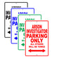 Arson Investigator Parking Only All Others Will Be Towed With Novelty Caution Warning Aluminum Sings