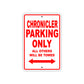 Chronicler Parking Only All Others Will Be Towed With Novelty Caution Alert Warning Aluminum Sings