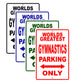World Greatest Gymnastics Player Parking Only With Humor Jokes Funny Gags Novelty Warning Aluminum