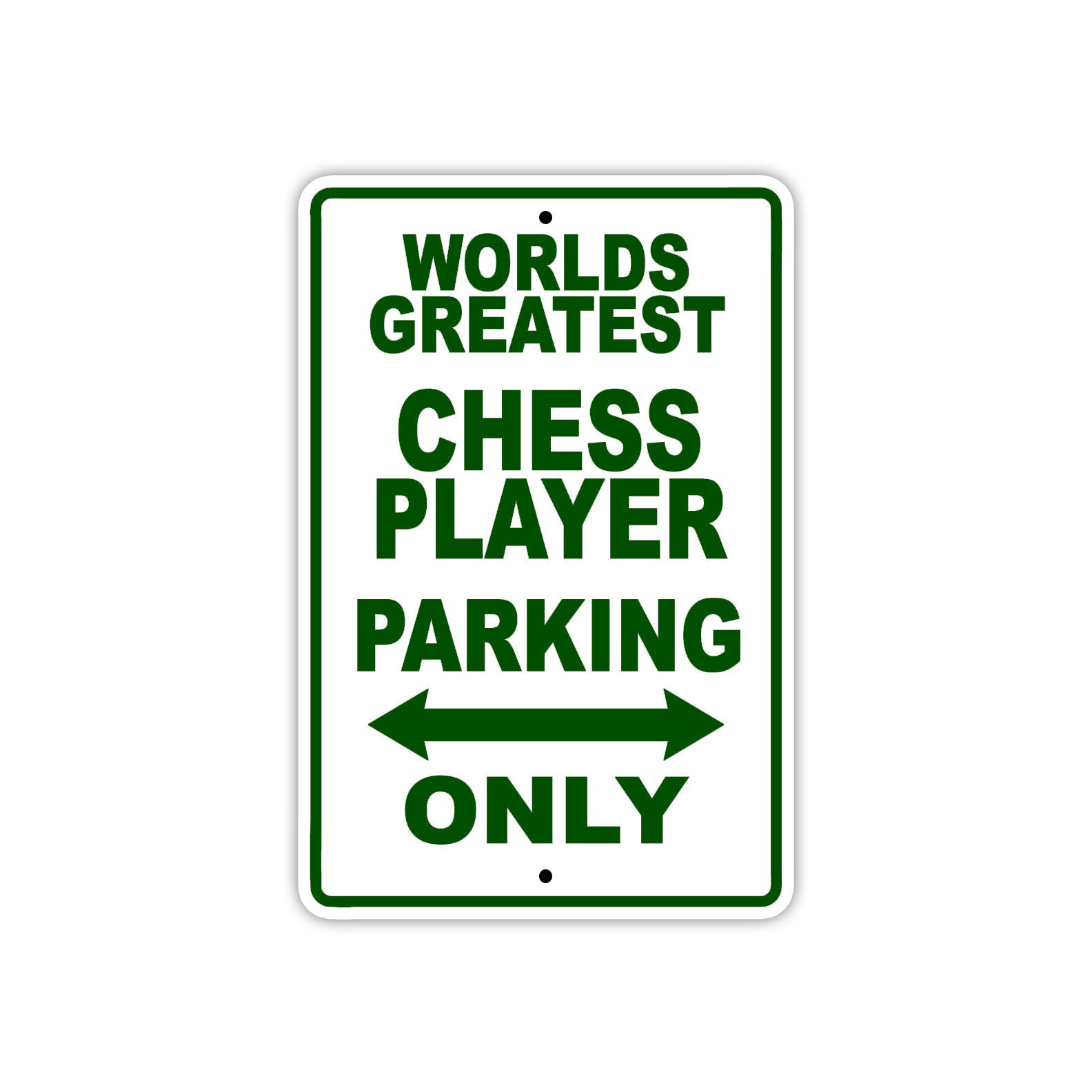 World Greatest Chess Player Parking Only Customer Service Alert Caution Warning Notice Aluminum Sign