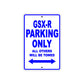 GSX-R Parking Only All Others Will Be Towed Alert Aluminum Metal Sign Plate