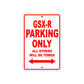 GSX-R Parking Only All Others Will Be Towed Alert Aluminum Metal Sign Plate