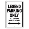 Acura Legend Parking Only All Others Will Be Towed Aluminum Decor Garage Sign