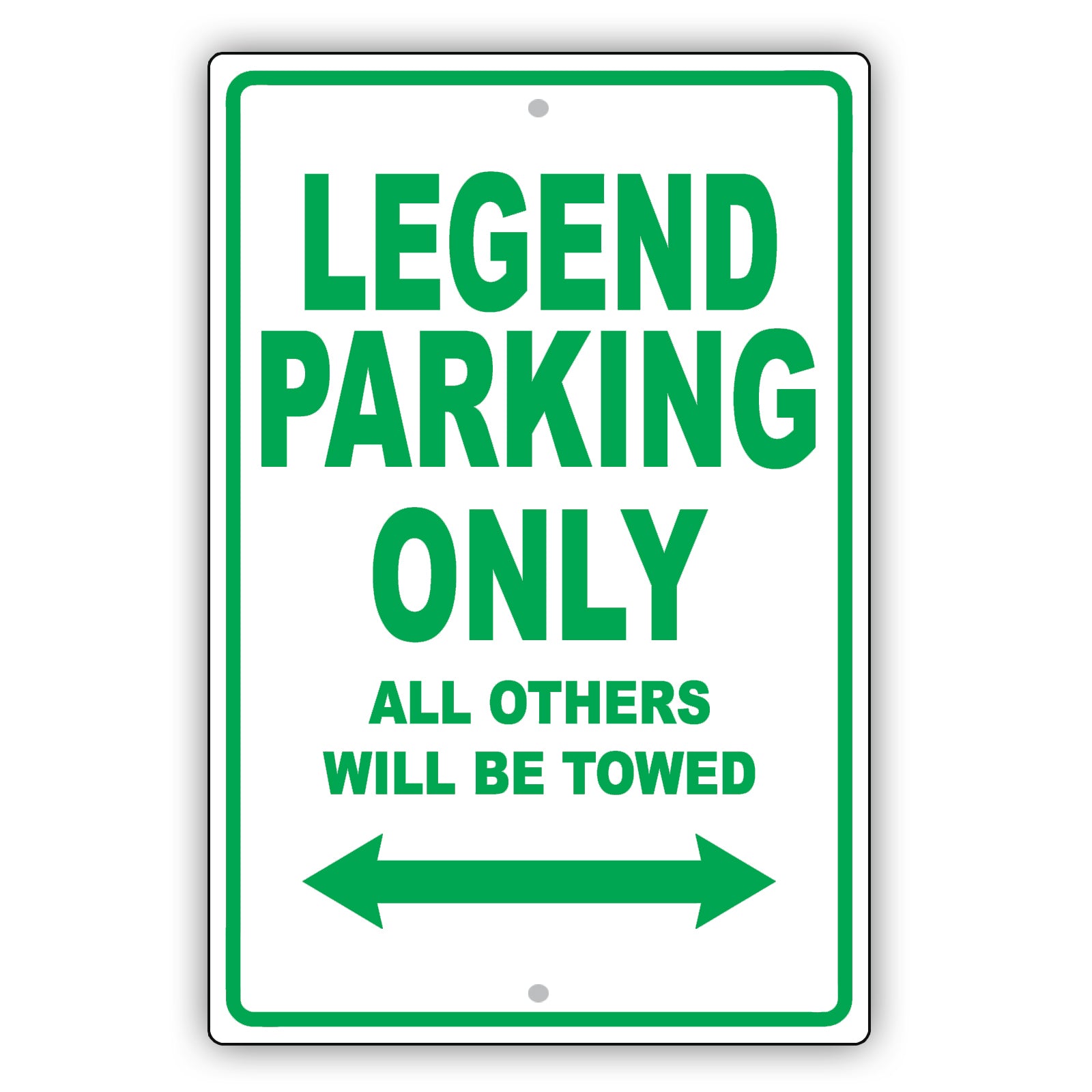 Acura Legend Parking Only All Others Will Be Towed Aluminum Decor Garage Sign