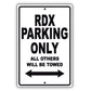 Acura Rdx Parking Only All Others Will Be Towed Aluminum Decor Garage Sign
