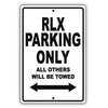 Acura Rlx Parking Only All Others Will Be Towed Aluminum Decor Garage Sign