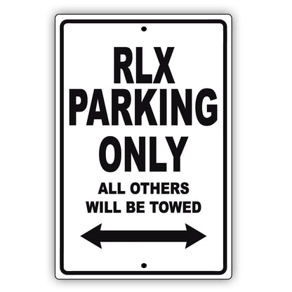 Acura Rlx Parking Only All Others Will Be Towed Aluminum Decor Garage Sign