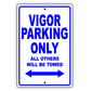 Acura Vigor Parking Only All Others Will Be Towed Aluminum Decor Garage Sign