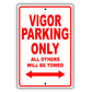Acura Vigor Parking Only All Others Will Be Towed Aluminum Decor Garage Sign