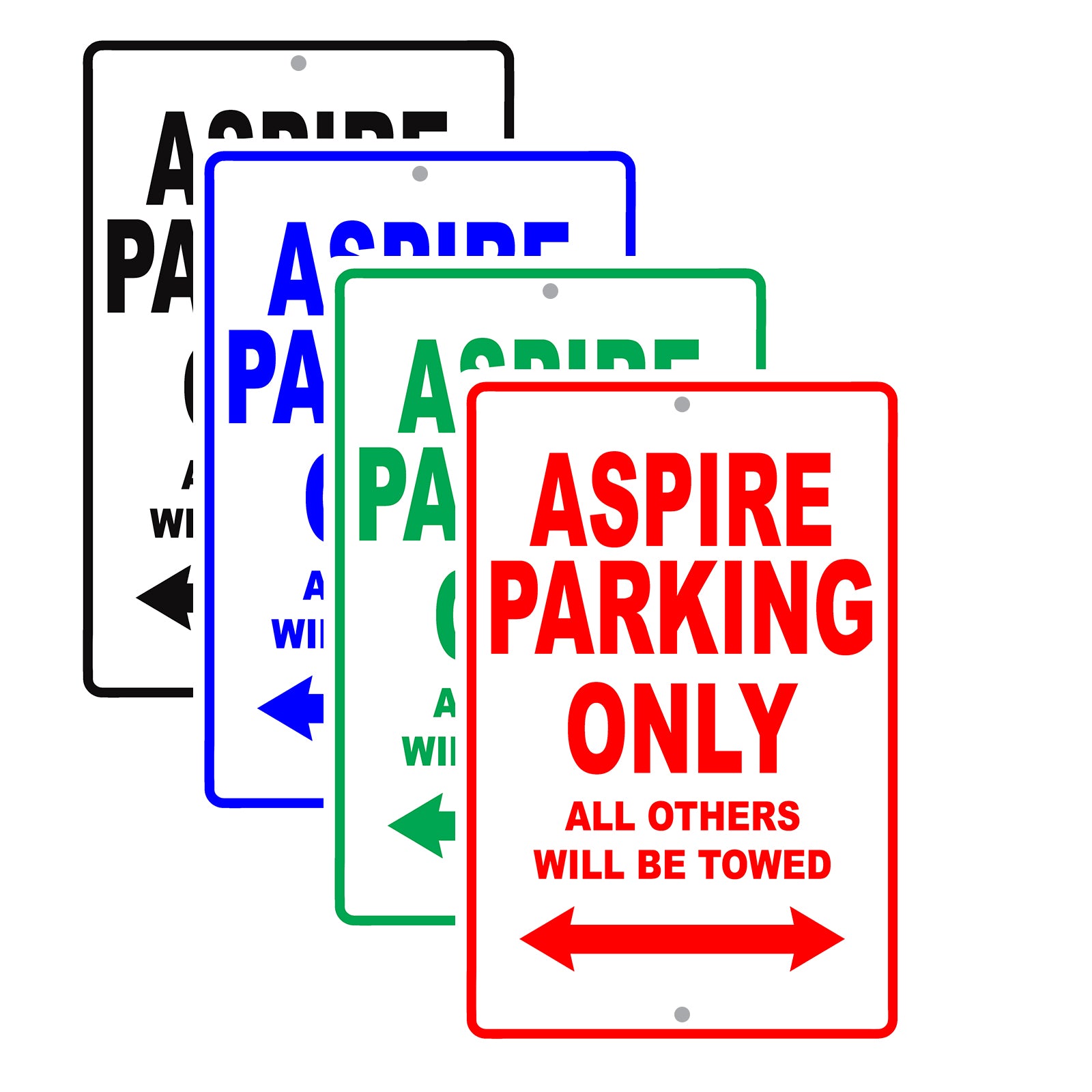 Ford Aspire Parking Only All Others Will Be Towed Aluminum Decor Garage Sign